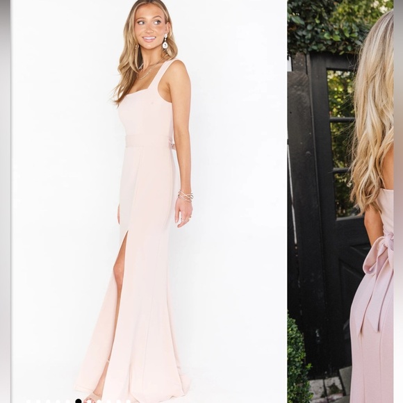 NWT Show Me your Mumu Paris Gown Dusty Blush Stretch - Picture 5 of 14